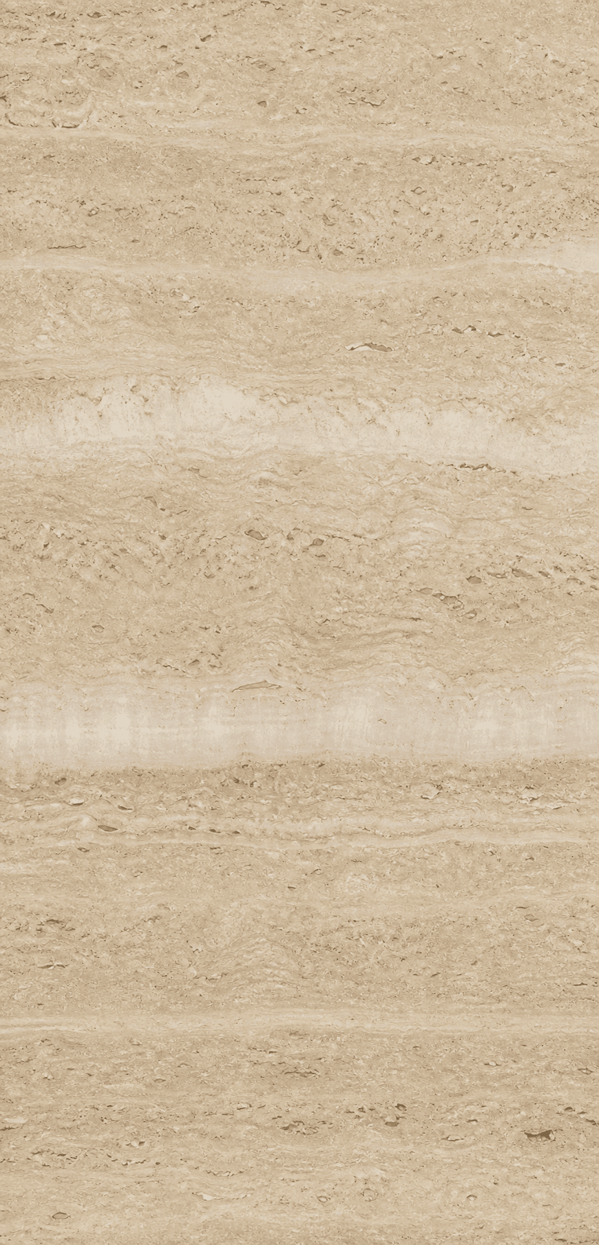 Beige travertine slab surface for warm custom stone interiors